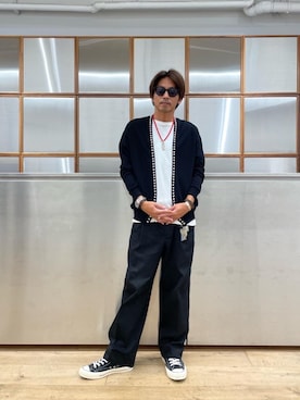 「アイテム（キーホルダー、ブラック系）」を使った、京都くんさん（メンズ・172cm）の夏コーディネート