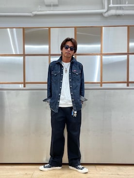 「アイテム（キーホルダー）」を使った、京都くんさん（メンズ・172cm）の夏コーディネート
