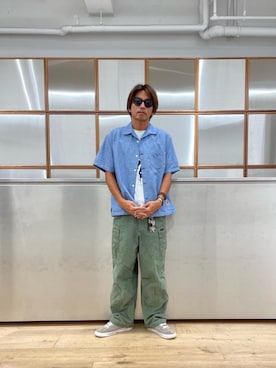 「アイテム（キーホルダー）」を使った、京都くんさん（メンズ・172cm）の夏コーディネート
