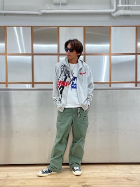 「HYSTERIC GLAMOUR（ヒステリックグラマー）のアイテム」を使った、京都くんさん（メンズ・172cm）の秋コーディネート
