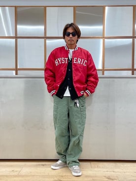「HYSTERIC GLAMOUR（ヒステリックグラマー）のアイテム」を使った、京都くんさん（メンズ・172cm）の秋コーディネート