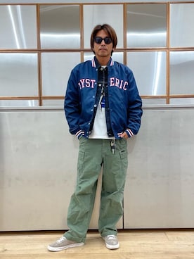 「HYSTERIC GLAMOUR（ヒステリックグラマー）のアイテム」を使った、京都くんさん（メンズ・172cm）の秋コーディネート