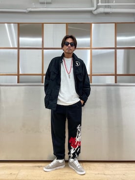 「HYSTERIC GLAMOUR（ヒステリックグラマー）のアイテム」を使った、京都くんさん（メンズ・172cm）の秋コーディネート