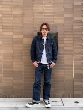 「アイテム（キーホルダー）」を使った、京都くんさん（メンズ・172cm）の秋コーディネート