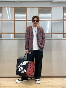 「アイテム（キーホルダー）」を使った、京都くんさん（メンズ・172cm）の秋コーディネート