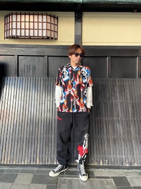 「アイテム（キーホルダー）」を使った、京都くんさん（メンズ・172cm）の冬コーディネート