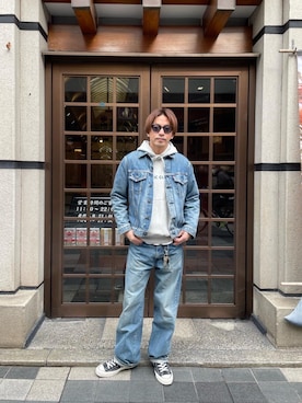 「アイテム（キーホルダー）」を使った、京都くんさん（メンズ・172cm）の冬コーディネート