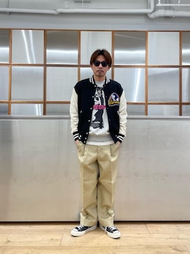 京都くんさん（メンズ・172cm）の春コーディネート