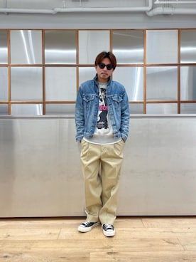 京都くんさん（メンズ・172cm）の春コーディネート