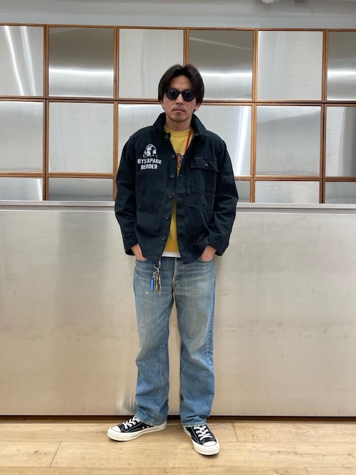 HYS SPACE BENDER M-44 HBTシャツジャケット（ブルゾン）｜HYSTERIC
