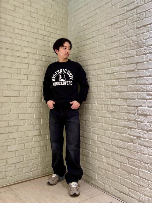 【国内買付】HYSTERIC GLAMOUR MUSIC LOVERS スウェット ロゴ MUSIC LOVERS スウェット|HYSTERIC GLAMOUR MEN | HYSTERIC