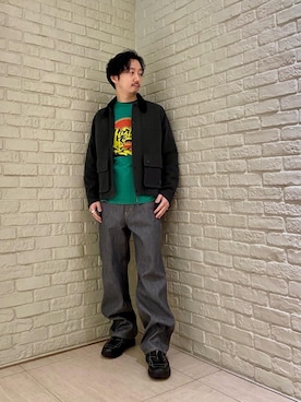 「ワーク」｜「アイテム（ジャケット/アウター）」を使った、HIDEさん（メンズ・172cm）の春コーディネート