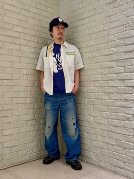 「シャツ 」｜HIDEさん（メンズ・172cm）の夏コーディネート