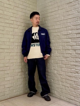 「アイテム（ミリタリージャケット）」を使った、HIDEさん（メンズ・172cm）の秋コーディネート