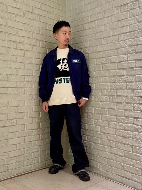 HYSTERIC GLAMOUR ヒステリックグラマー デニム　切替　ニット HYSTERIC GLAMOUR ヒステリックグラマー デニム 切替 ニット