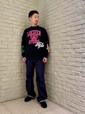 「トレーナー」｜HIDEさん（メンズ・172cm）の秋コーディネート