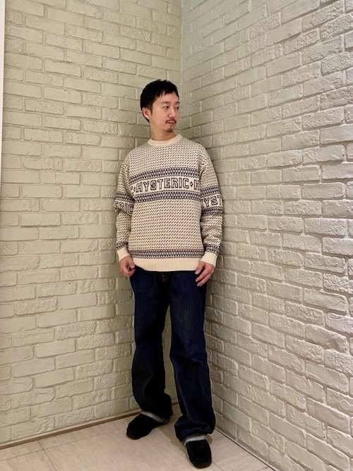 HYSTERIC LOGOジャカード セーター（ニット/セーター）｜HYSTERIC