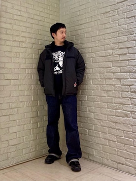 「アイテム（ミリタリージャケット）」を使った、HIDEさん（メンズ・172cm）の秋コーディネート