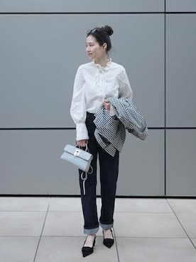 「Vicente（ヴィセンテ）のアイテム」を使った、Vicente👖さん（レディース・160cm）の春コーディネート