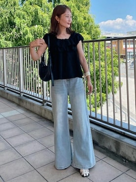 「Vicente（ヴィセンテ）のアイテム」を使った、Vicente👖さん（レディース・158cm）の夏コーディネート