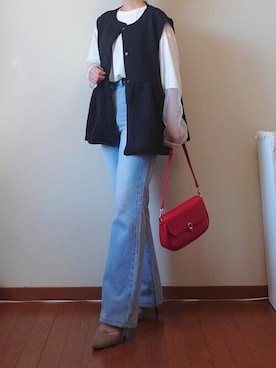 「Vicente（ヴィセンテ）のアイテム」を使った、Vicente👖さん（レディース・159cm）の秋コーディネート
