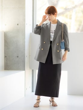 「La TOTALITE（ラトータリテ）のアイテム（ジャケット/アウター）」を使った、akihoさん（レディース・157cm）の冬コーディネート