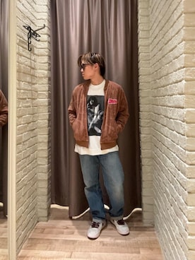 「HYSTERIC GLAMOUR（ヒステリックグラマー）のアイテム（その他アウター）」を使った、hysteric0717さん（メンズ・163cm）の秋コーディネート