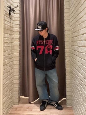 「HYSTERIC GLAMOUR（ヒステリックグラマー）のアイテム（その他アウター）」を使った、hysteric0717さん（メンズ・163cm）の秋コーディネート