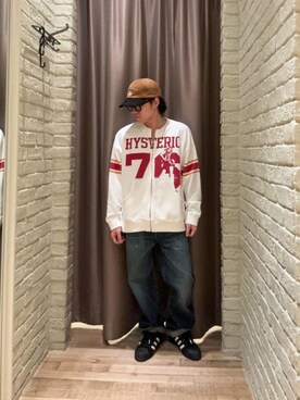 「HYSTERIC GLAMOUR（ヒステリックグラマー）のアイテム（その他アウター）」を使った、hysteric0717さん（メンズ・163cm）の秋コーディネート