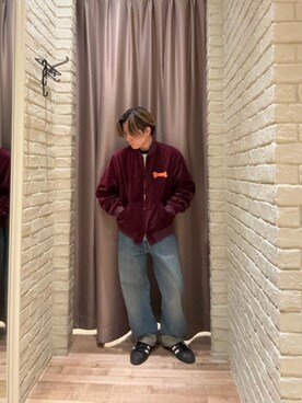 「バックプリント」｜「アイテム（ブルゾン）」を使った、hysteric0717さん（メンズ・163cm）の秋コーディネート