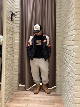 「HYSTERIC GLAMOUR（ヒステリックグラマー）のアイテム（ブルゾン）」を使った、hysteric0717さん（メンズ・163cm）の冬コーディネート