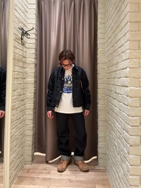 「HYSTERIC GLAMOUR（ヒステリックグラマー）のアイテム（ブルゾン）」を使った、hysteric0717さん（メンズ・163cm）の冬コーディネート
