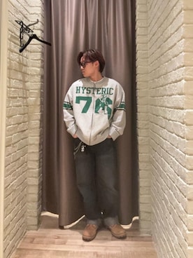 「HYSTERIC GLAMOUR（ヒステリックグラマー）のアイテム（その他アウター）」を使った、hysteric0717さん（メンズ・163cm）の冬コーディネート