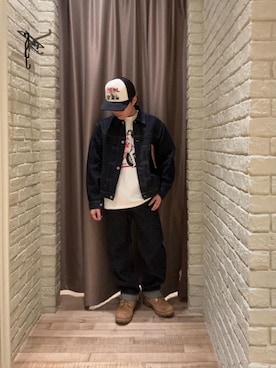 「HYSTERIC GLAMOUR（ヒステリックグラマー）のアイテム（ブルゾン）」を使った、hysteric0717さん（メンズ・163cm）の冬コーディネート