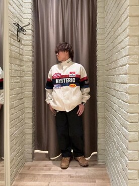 「ワイドパンツ 」｜「アイテム（ジャケット/アウター）」を使った、hysteric0717さん（メンズ・163cm）の春コーディネート