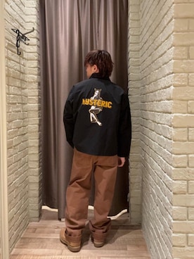 「ワイドパンツ 」｜「アイテム（ジャケット/アウター）」を使った、hysteric0717さん（メンズ・163cm）の春コーディネート