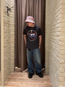 「HYSTERIC GLAMOUR（ヒステリックグラマー）のアイテム（ハット）」を使った、hysteric0717さん（メンズ・163cm）の夏コーディネート