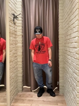 「アイテム（スウェットパンツ）」を使った、hysteric0717さん（メンズ・163cm）の夏コーディネート