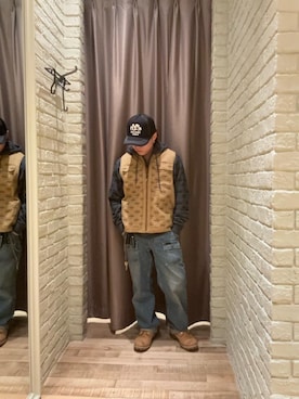 「HYSTERIC GLAMOUR（ヒステリックグラマー）のアイテム（ベスト）」を使った、hysteric0717さん（メンズ・163cm）の秋コーディネート