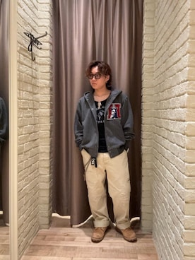 「HYSTERIC GLAMOUR（ヒステリックグラマー）のアイテム（パーカー）」を使った、hysteric0717さん（メンズ・163cm）の秋コーディネート