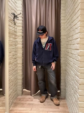 「HYSTERIC GLAMOUR（ヒステリックグラマー）のアイテム（パーカー）」を使った、hysteric0717さん（メンズ・163cm）の秋コーディネート