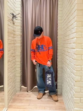 「アイテム（ポーチ）」を使った、hysteric0717さん（メンズ・163cm）の秋コーディネート