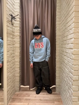 「アイテム（ニットキャップ/ビーニー）」を使った、hysteric0717さん（メンズ・163cm）の秋コーディネート