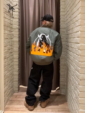 「バックプリント」｜hysteric0717さん（メンズ・163cm）の秋コーディネート