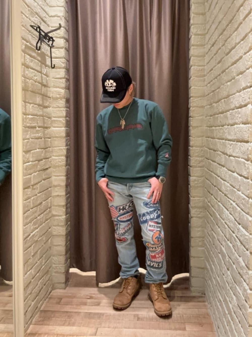 HYSTERIC GLAMOUR（ヒステリックグラマー）の「MAIDEN LOGO刺繍