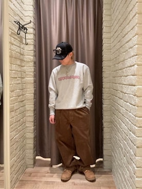 「アイテム（スウェット）」を使った、hysteric0717さん（メンズ・163cm）の冬コーディネート