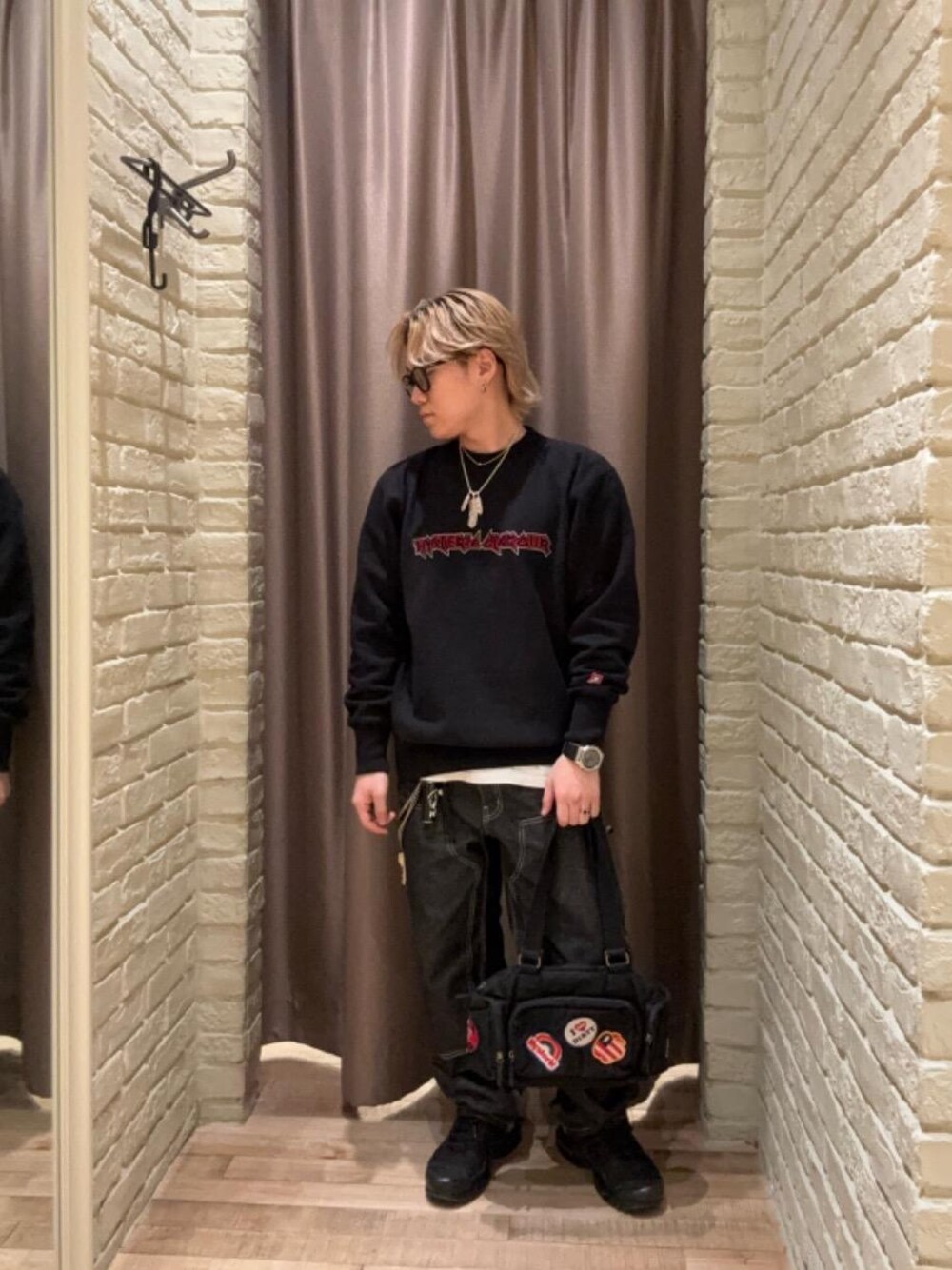 HYSTERIC GLAMOUR（ヒステリックグラマー）の「MAIDEN LOGO刺繍