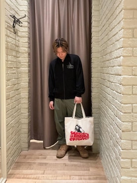 「HYSTERIC GLAMOUR（ヒステリックグラマー）のカーゴパンツ（その他パンツ、グリーン系）」を使った、hysteric0717さん（メンズ）の春コーディネート