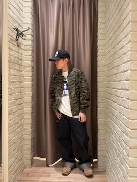 「HYSTERIC GLAMOUR（ヒステリックグラマー）のHYS SOUND メッシュキャップ（キャップ、ブラック系）」を使った、hysteric0717さん（メンズ）の春コーディネート