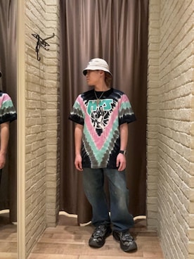 「HYSTERIC GLAMOUR（ヒステリックグラマー）のWAP加工 バギーストレートパンツ（デニムパンツ、ブルー系）」を使った、hysteric0717さん（メンズ）の春コーディネート